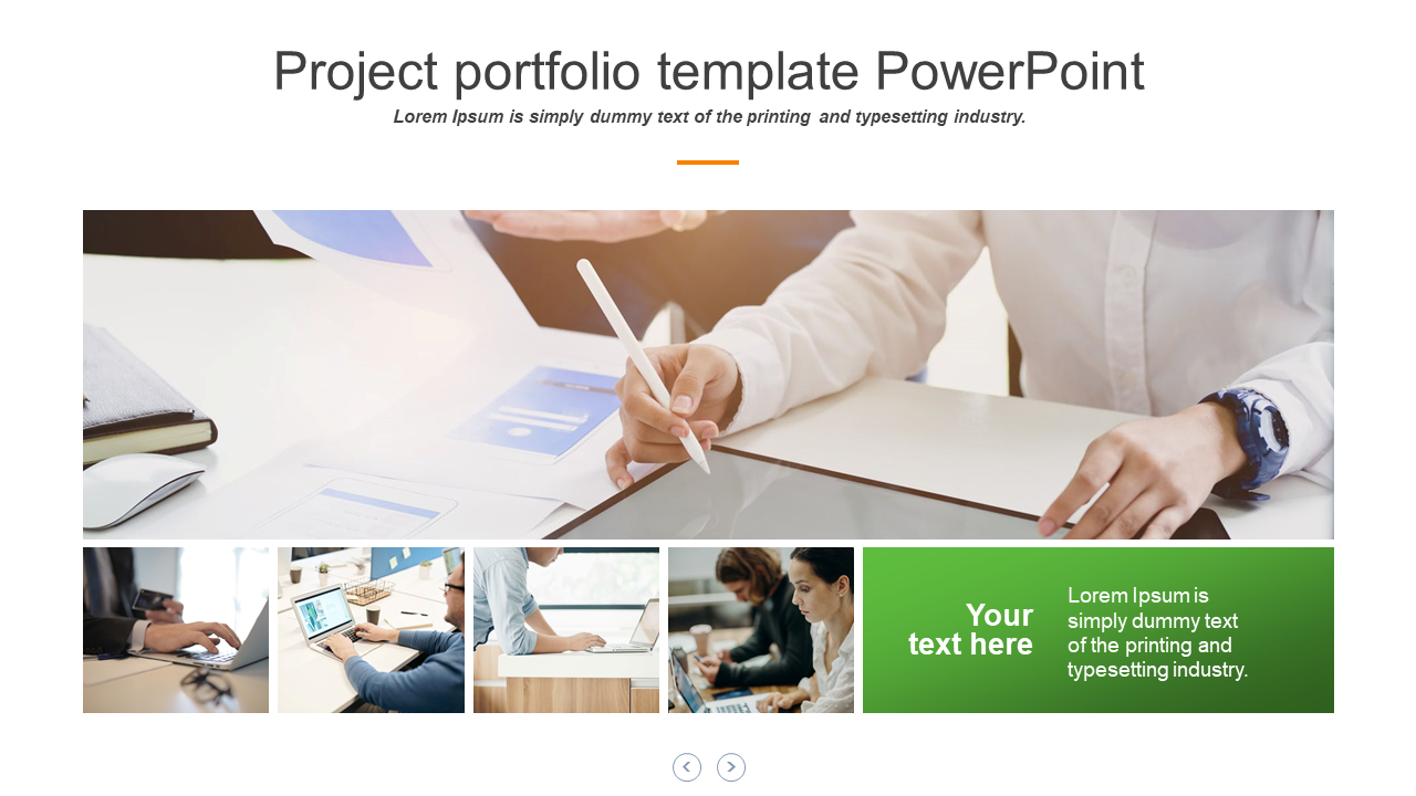 Get Project Portfolio PowerPoint Presentation Template